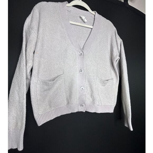 Joie Women's Cream Button Down Soft Fuzzy Cozy Cardigan Sweater Normcore - L - Picture 3 of 8